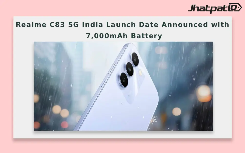  Realme C83 5G India Launch Date Announced with 7,000mAh Battery